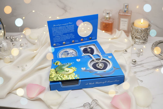 💙 Real Freshwater Pearl Oyster Necklace – Love Surprise Gift for Valentine’s Day 💍✨